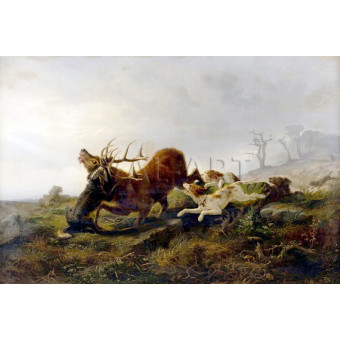 РЕПРОДУКЦИИ НА КАРТИНИ По време на лов (1900)